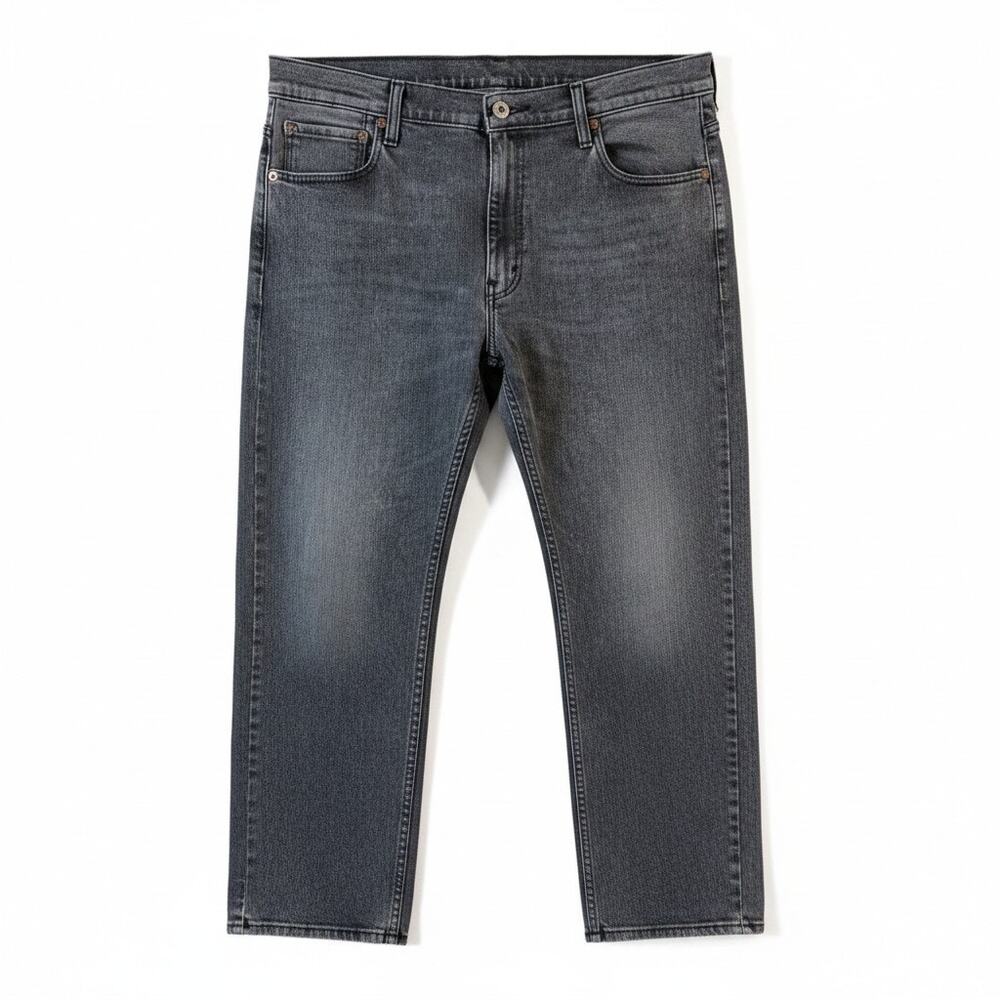 Levis Mens 569 Loose Straight Fit Jeans Gray 36x32 Denim Classic Casual Grunge